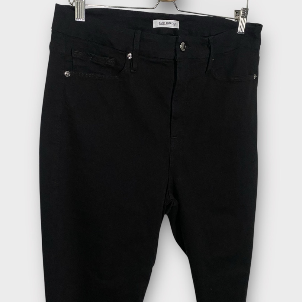 Good American Good Legs Dark Black Skinny Jeans Size 18 - Picture 2 of 8